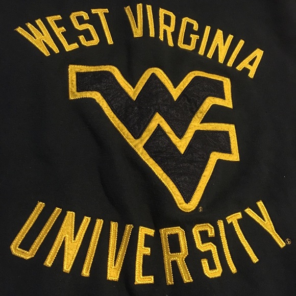 Vtg West Virginia Varsity Style Hoodie - Picture 4 of 7